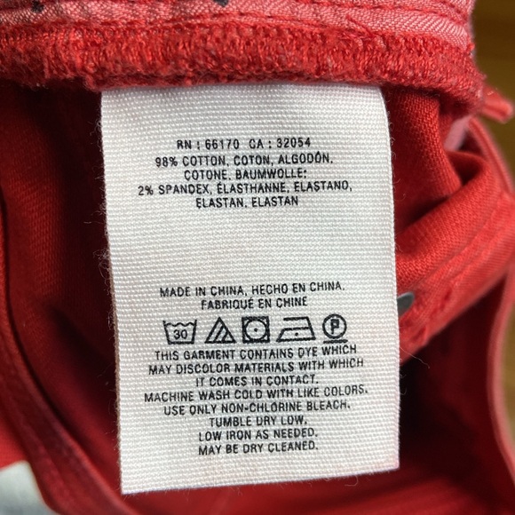 Anthropologie Red Jean Shorts - Picture 14 of 14
